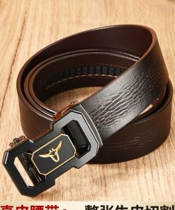 Classic Design Premium Genuine Leather Belt 'Coffee'