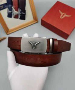 Classic Design Premium Genuine Leather Belt 'Brown'