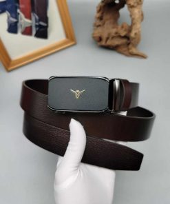 Classic Design Premium Genuine Leather Belt 'Coffee'