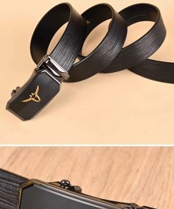Classic Design Premium Genuine Leather Belt 'Black'
