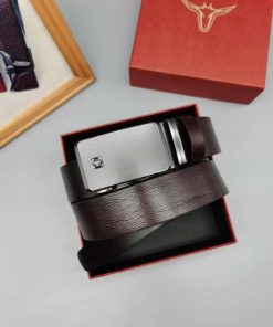 Classic Design Premium Genuine Leather Belt 'Dark-Coffee'