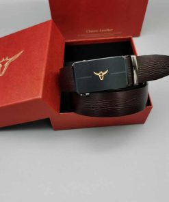 Classic Design Premium Genuine Leather Belt 'Coffee'