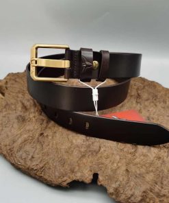 Classic Design Premium Genuine Leather Belt 'Coffee'
