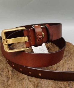 Classic Design Premium Genuine Leather Belt 'Brown'