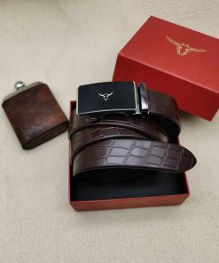 Classic Design Premium Genuine Leather Belt  'Dark Coffee'
