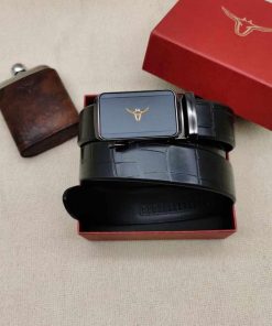 Classic Design Premium Genuine Leather Belt 'Black'