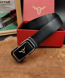 Classic Design Premium Genuine Leather Belt 'Black'