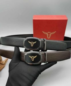 Classic Design Premium Genuine Leather Belt 'Black and Brown'
