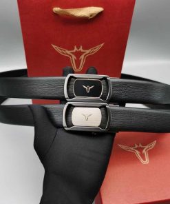 Classic Design Premium Genuine Leather Belt 'Black'