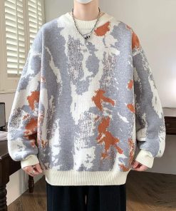Multi Print Sweater 'Cream'