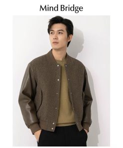 Plain Vintage Leather-Jacket 'Brown'