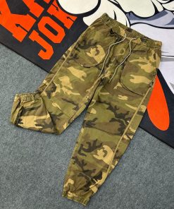 Martina Olive Camouflage Cargo Baggy Pants