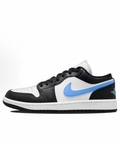 Jordan 1-Low 'Black University Blue/White'
