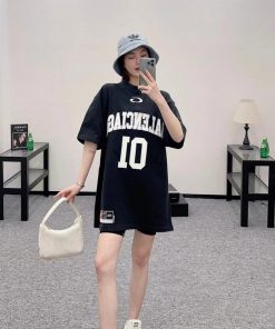 Balenciaga Basketball Series Oversized Tshirt-Half 'Black'