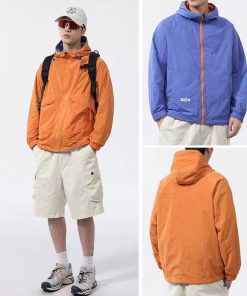 REVERSABLE Windbreakers Jacket 'Orange/Purple'