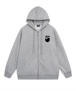 8 Ball Stussy Jacket 'Grey'