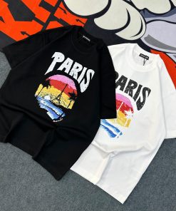 Balenciaga Paris Sunset Tshirt-Half 'White'