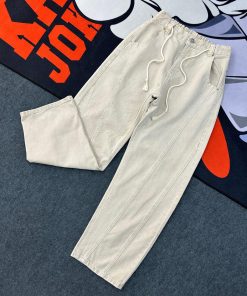 Loose Fit Drawstring Jeans 'Off-White'