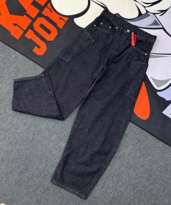 High-Waisted Barrel Jeans 'Dark Blue'