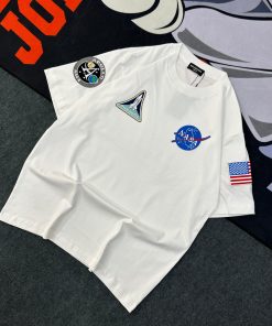 Balenciaga x NASA Space Shuttle Embroidered Oversized T-Shirt 'White'