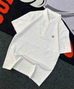 Classic Pique Tshirt-Half Polo 'White'