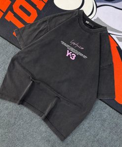 Y-3 Signature Letter T-Shirt 'Wash Grey'