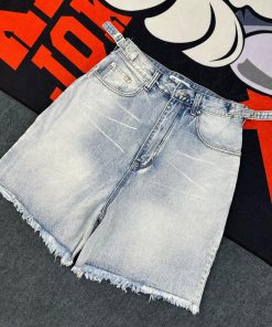 Denim Wide-Leg Half Pant 'Light Blue'