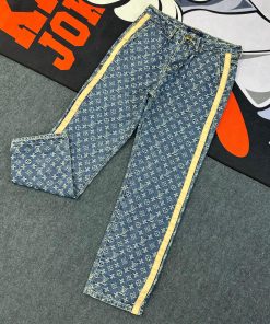 Louis Vuitton Monogram Tailored Denim Jeans-Pant 'Aegean Blue'