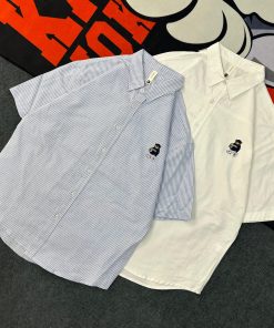 Classic Short Sleeve Overfit Shirt 'Blue'