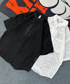 Patterned Casual Summer Shirt 'Black'