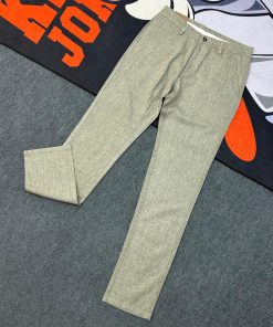 Classic Linen Straight-Fit Pant 'Beige'
