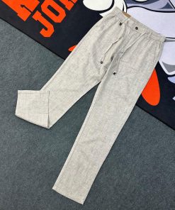 Linen Regular-Fit Pant 'Light-Grey'