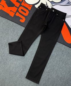 Straight-fit Black Denim Jeans-Pant