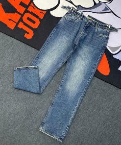 Relaxed Straight Leg Denim Jeans-Pant 'Vintage Wash Blue'