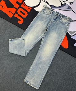 Relaxed Straight Leg Denim Jeans-Pant 'Light Blue Wash'