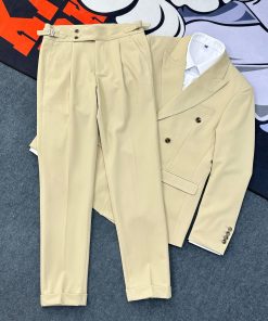 Casual Double-Breasted Suit-Set 'Cream'