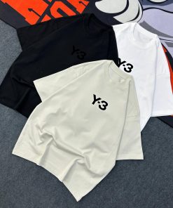 Y-3 Short Sleeve Tshirt-Half 'Cream'
