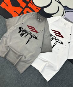 Balenciaga 3B Liquified Oversize Tshirt-Half 'Vintage Grey'