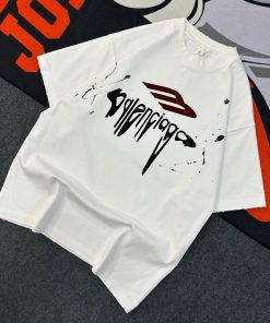 Balenciaga 3B Liquified Oversize Tshirt-Half 'White'