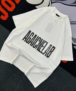 Agaicnelab Tshirt-Half Oversized 'White'