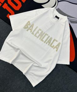 Balenciaga Tape Type Tshirt-Half 'White'