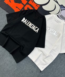 Balenciaga Tape Type Tshirt-Half 'Black'