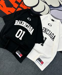 Balenciaga Basketball Series Oversized Tshirt-Half 'Black'
