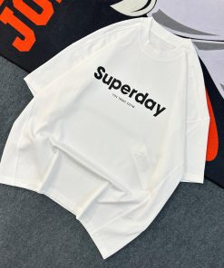 Superday TIN 1990 0218 Oversized Tshirt-Half 'Off White'