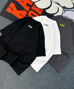 Stay Forever Oversized Tshirt-Half 'Black'