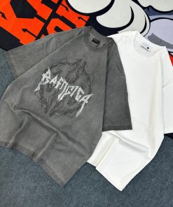 Summer Vintage Oversized Tshirt-Half 'Washed Grey'