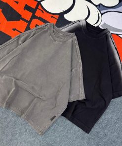 Vintage Classic Round Neck Plain Tshirt-Half 'Vintage Grey'