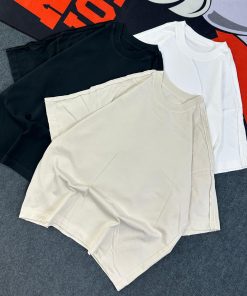 Vintage Classic Round Neck Plain Tshirt-Half 'Cream'