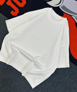 Vintage Classic Round Neck Plain Tshirt-Half 'White'