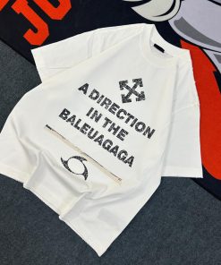 Statement Graphic Tshirt-Half 'White'